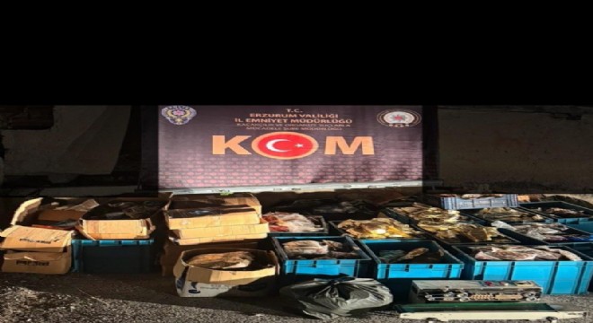 1.7 ton kaçak nargile tütünü elegeçirildi