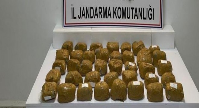 18 kilo 321 gram toz esrar ele geçirildi