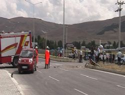 Pasinler’de trafik kazası: 2 yaralı