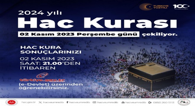 2024 Hac kurası 2 Kasım’da gerçekleşecek