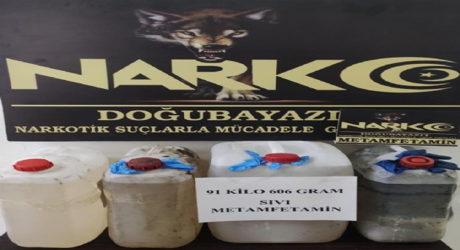 91 kilo metamfetamin ele geçirildi