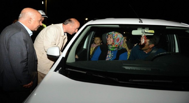 Azizoğlu trafik uygulama noktalarını ziyaret etti