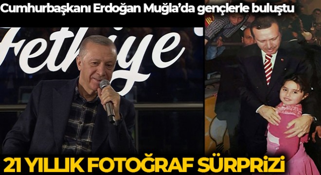 Cumhurbaşkanı Erdoğan a 21 yıllık fotoğraf sürprizi