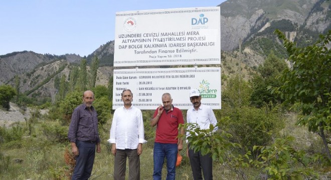 DAP İdaresi’nden Uzundere’de Mera Projesi