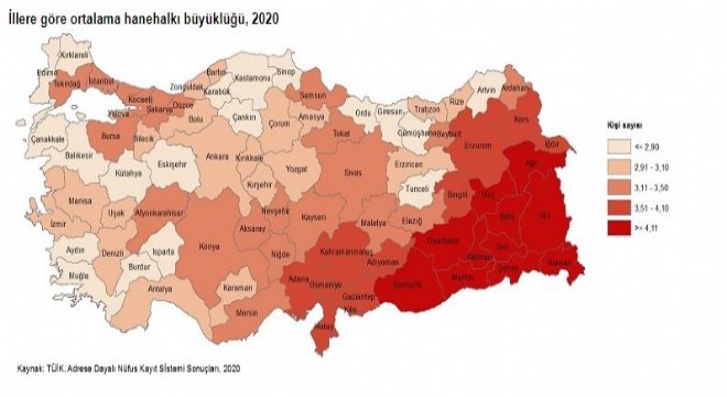 Erzurum Aile istatistikleri açıklandı