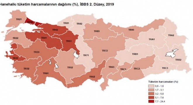 Erzurum bölgesinde gıda gideri ilk sırada