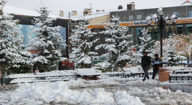 Erzurum’da beyaz gündem