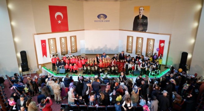 Erzurum’da çocukların milli coşkusu sürüyor