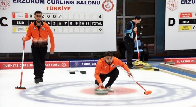 Erzurum’da curling ligi heyecanı