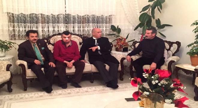 Ilıcalı dan darp edilen engelli gence ziyaret