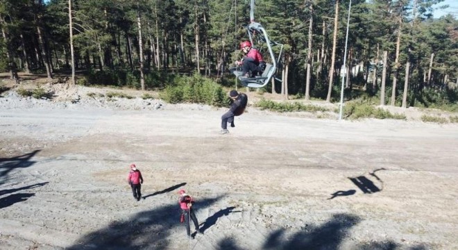 Jandarma arama kurtarma ekiplerinden kış tatbikatı