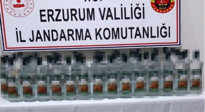 Jandarmadan kaçak içki operasyonu