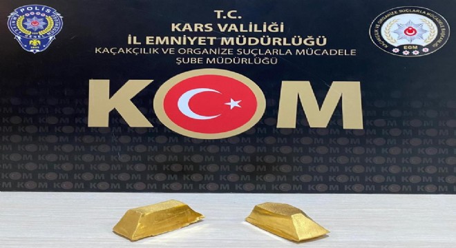 Kars’ta 3,5 kilo altın ele geçirildi