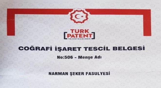 Narman şeker fasulyesi tescil edildi