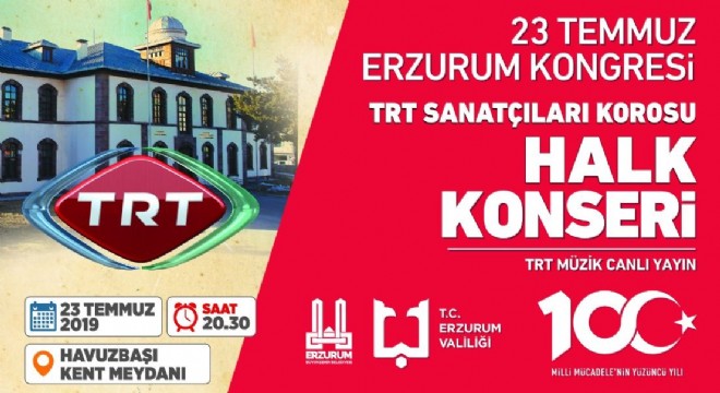 TRT’den 23 Temmuz konseri