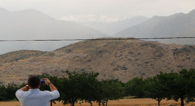 Temmuz ayında kar yağdı