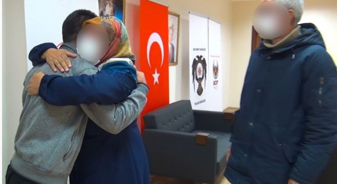 Teslim olan örgüt mensubu ailesiyle buluştu