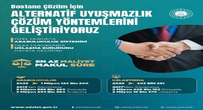 Tunç arabuluculuk verilerini paylaştı