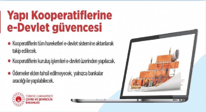 Yapı kooperatiflerine e-devlet güvencesi