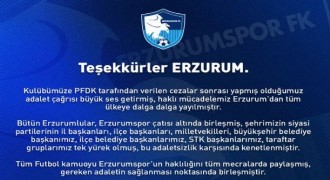 Dal: ‘Teşekkürler Erzurum’