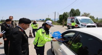 Jandarmadan trafikte bayram denetimİ