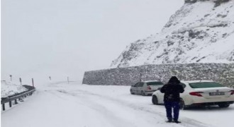 Palandöken'de kar ulaşımı olumsuz etkiledi
