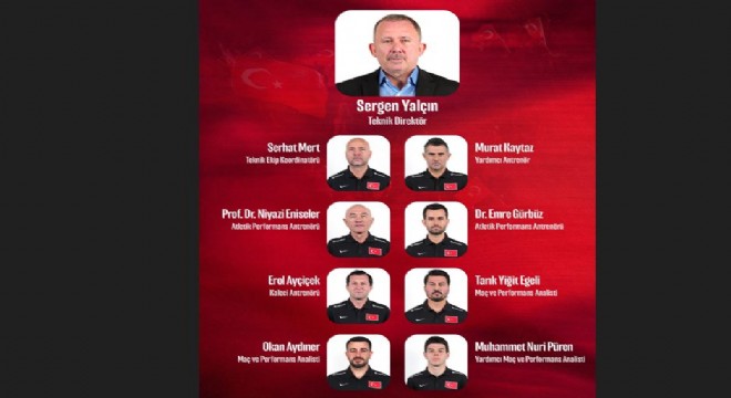 Sergen Yalçın'ın teknik ekibi belli oldu